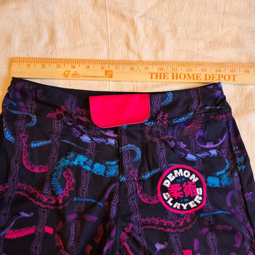 Demon Slayers Jiu Jitsu Snake Chain‎ Board Shorts NFID 28